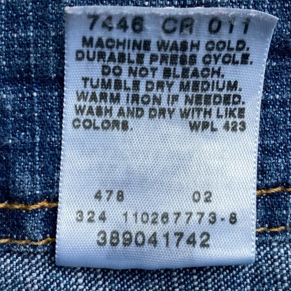 Levi's Misses 90s Button Fly Patch Pocket Hippie Blue Jean High Rise Shorts-8 - Picture 8 of 9